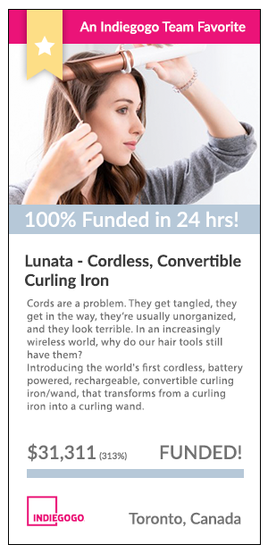 Lunata Cordless Curling Iron